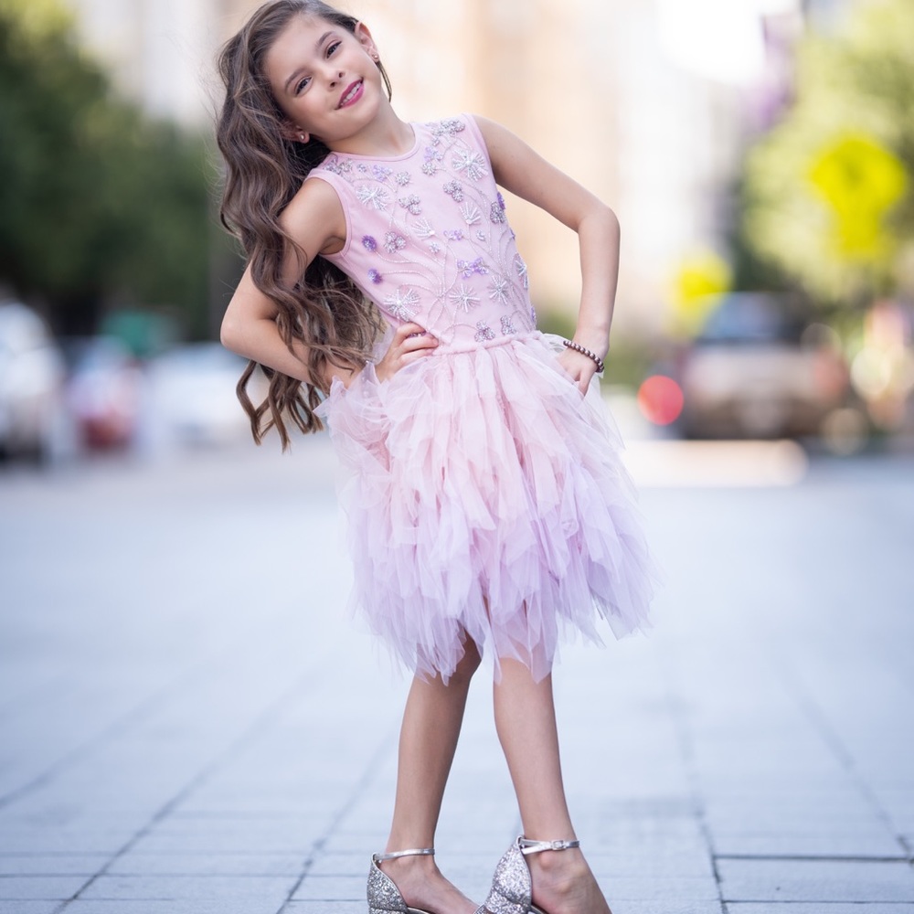 Ooh! La, La! Couture Ombré Pink Peony TuTu Dress